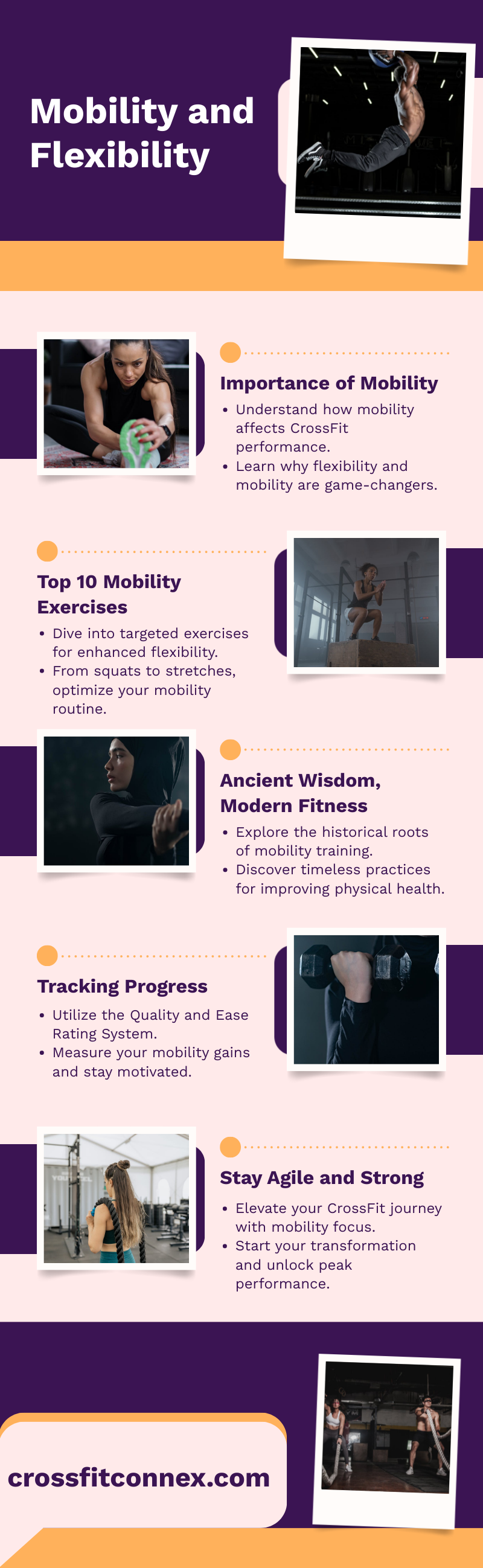 Infographic about CrossFit Mobility and Flexibility Exercises
