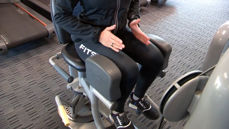 Quick Pulses at The End of Each Set on The Hip Abduction Machine